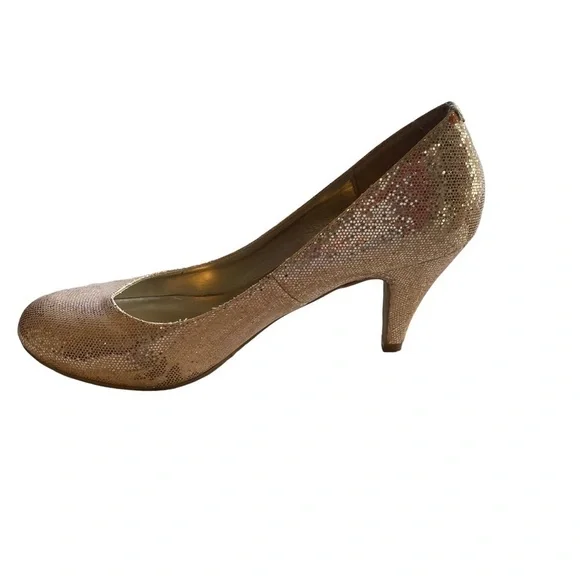 Mix No6 Sequin Shoes Heels Champaign 9.5 - Picture 6 of 11
